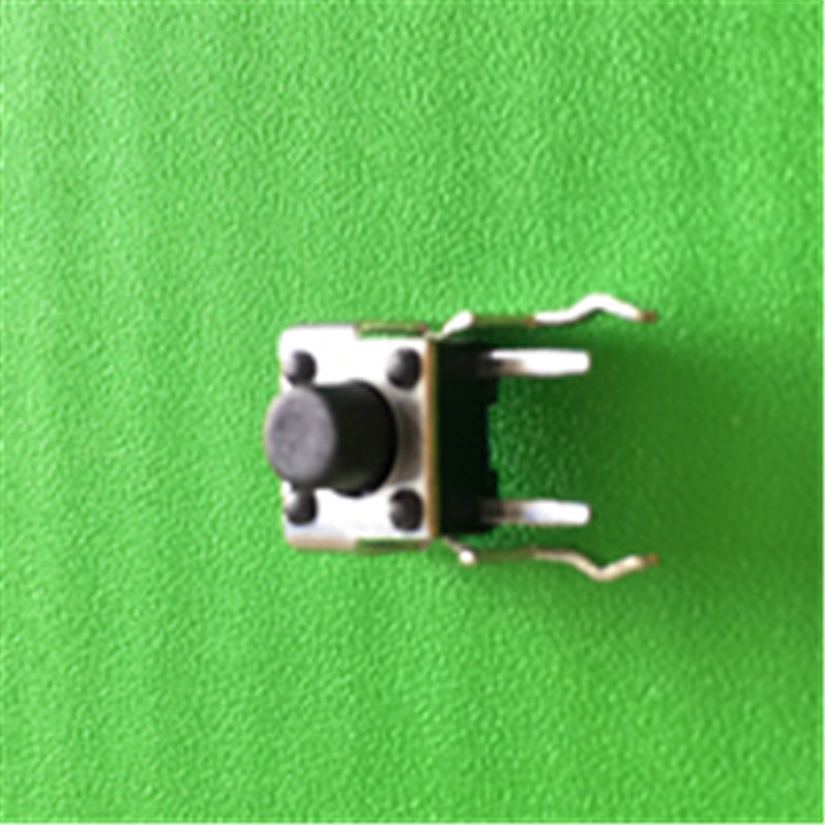 <连接器现货供应>TC6615B 6*6*H轻触按健开关側插帶支架 DIP