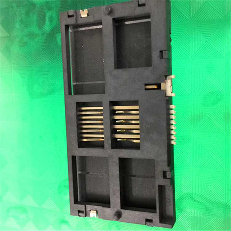 <银行POS机专用>8PIN SMART CARD(IC卡卡座)单边贴贴板式