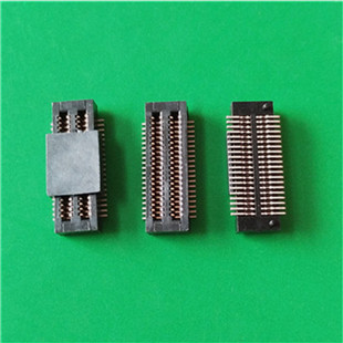 板对板连接器,2*20P*0.5间距双槽BTB40PIN公母座-连欣科技