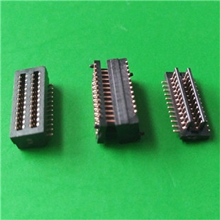 板对板连接器，2*12P*0.8间距双槽板对板BTB24PIN公母座-连欣科技