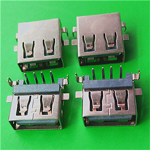 USB 2.0AF母插板式沉板3.9/4.9MM 连欣科技厂家连接器