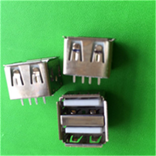 USB 2.0AF双层插板式连接器插座 -深圳市连欣科技有限公司