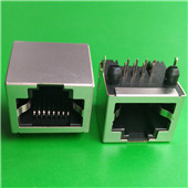 RJ45网络接口座子 网络插头90度插板式RJ45连接器插座 长度16MM厂家