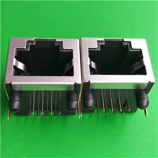 RJ45网络接口座子 网络插头90度插板式RJ45连接器插座 长度16MM厂家