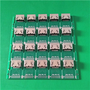 深圳沙井 HDMI连接器插座 MICRO HDMI(D TYPE)公座带PCB板连接器