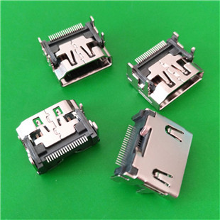 HDMI 19PIN 连接器厂家HDMI AF母座前插后贴式连接器 MICRO HDMI D母测试板-连欣科技有限公司