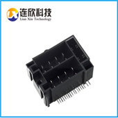 <广东厂家连接器供应> 汽车连接器16PIN/18PIN 90度卧式贴板式连接器