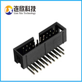 深圳连接器 简牛 间距2.0/2.54间距插板式 简易牛角 SMT贴片连接器 