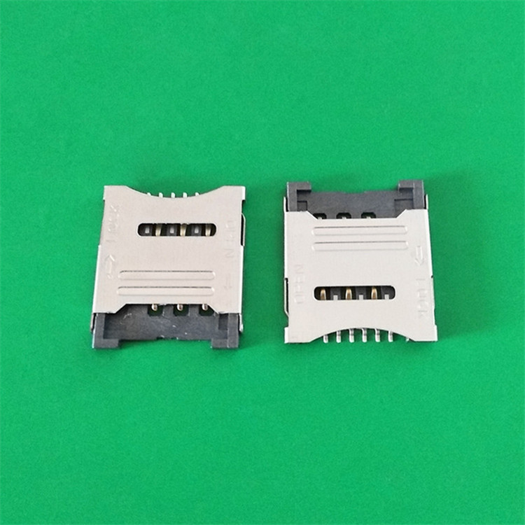 SIM卡座6PIN掀盖式