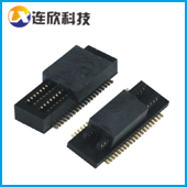 板对板连接器，2*20P*0.5间距双槽BTB40PIN公母座-连欣科技