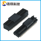 板对板连接器，2*20P*0.8间距双槽BTB40PIN公母座-连欣科技