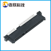 SATA连接器7+15PIN母座单排脚直插