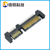 SATA 7+15PIN公座直插公座 SATA22PIN连接器接口插板式