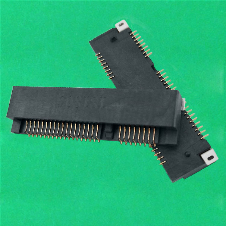 MINI PCI-E52PIN连接器插座PCI-E插头座子 PCI插座贴片式4.0MM高