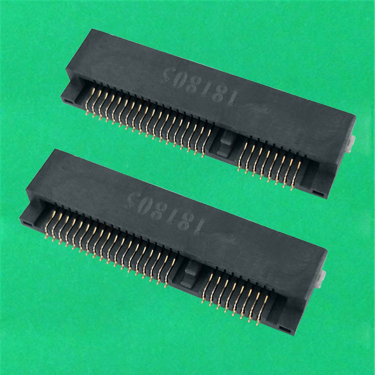 MINI PCI-E52PIN连接器插座PCI-E插头座子 PCI插座贴片式4.0MM高