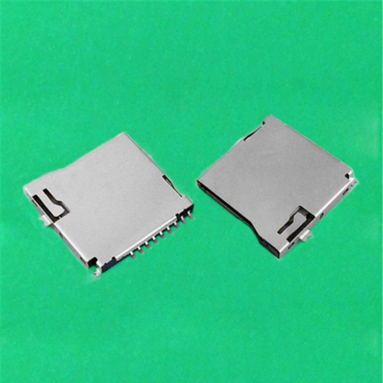TF卡座自弹式外焊式 MICRO SD卡座数据储存卡座