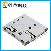 NANO 6PIN 卡座自弹式/NANO自弹式PUSH卡座/深圳SIM厂家直销