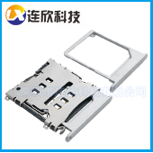 MICRO SIM卡座6PIN带卡托 SIM卡座中卡顶针凸出